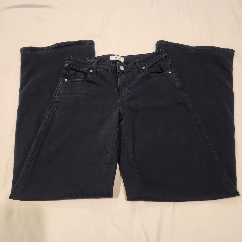 Pacsun Stretch Black Curve Low Rise Wide Leg Baggy Jeans 24